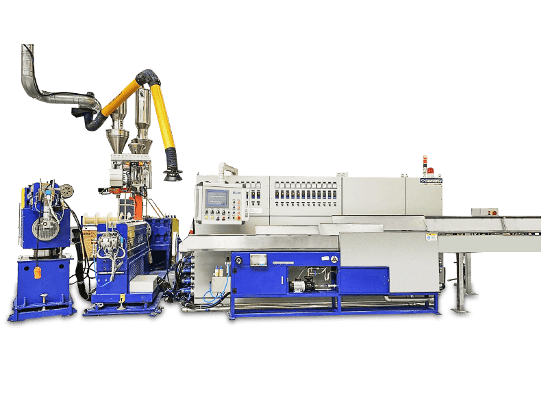 PVC/PE/PP/PU Core Filum Extrusio Linea Insulation